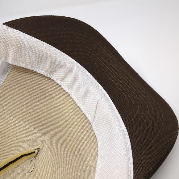 Idaho Power Snapback Trucker Hat Brown One Size Mesh Back Speedway - Picture 8 of 9